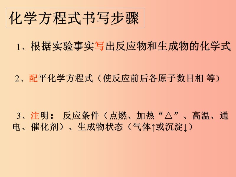 江苏省九年级化学上册 第四章 认识化学变化 化学方程式书写复习课件 沪教版.ppt_第3页