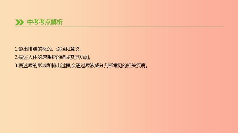 内蒙古包头市2019年中考生物 第四单元 生物圈中的人 第12课时 人体内废物的排出复习课件.ppt_第2页