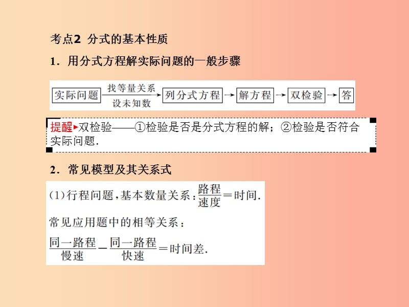 安徽省2019年中考数学总复习 第一部分 系统复习 成绩基石 第二章 方程（组）与不等式（组）第6讲 分式方程.ppt_第2页