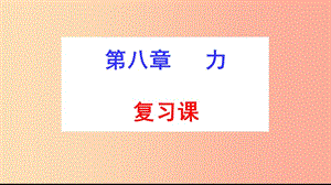 八年級物理下冊 第八章 力復(fù)習(xí)課件 （新版）蘇科版.ppt