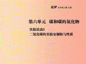 九年級化學(xué)上冊 第六單元 碳和碳的化合物 實驗活動2 二氧化碳的實驗室制取與性質(zhì)教學(xué)課件 新人教版.ppt