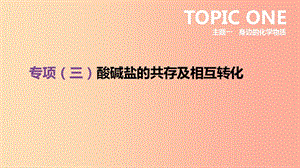 云南省2019年中考化學(xué)復(fù)習(xí) 專項(xiàng)03 酸堿鹽的共存及相互轉(zhuǎn)化課件.ppt