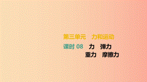 （湖南專用）2019中考物理高分一輪 單元08 力 彈力 重力 摩擦力課件.ppt