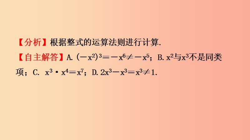 河南省2019年中考数学总复习 第一章 数与式 第二节 整式与因式分解课件.ppt_第3页