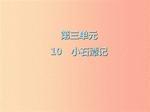 2019春八年級(jí)語文下冊(cè) 第三單元 第10課 小石潭記課件 新人教版.ppt