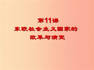 九年級歷史下冊 第五單元 社會主義國家的改革與演變 11《東歐社會主義國家的改革與演變》課件3 新人教版.ppt