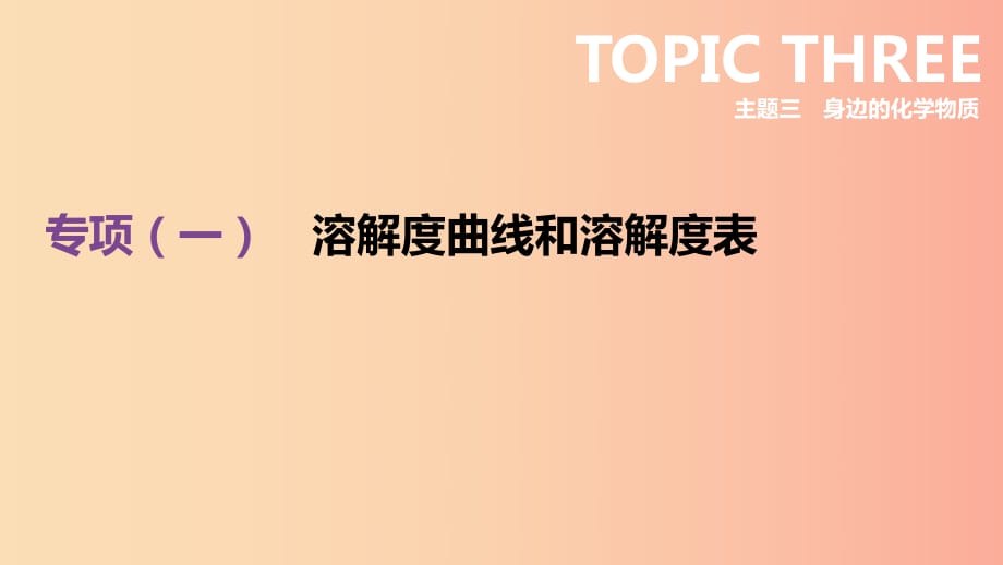 北京市2019年中考化學(xué)總復(fù)習(xí) 專(zhuān)項(xiàng)01 溶解度曲線和溶解度表課件.ppt_第1頁(yè)