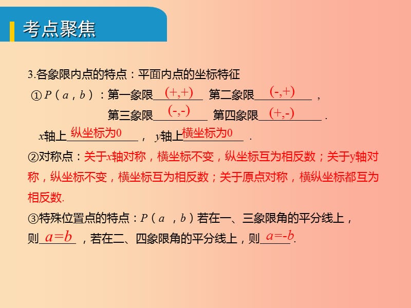 安徽省2019中考数学总复习 第三单元 函数及其图象 第9课时 平面直角坐标系与函数的概念（考点突破）课件.ppt_第3页