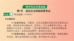 貴州省2019年中考語文 第三部分 現(xiàn)代文閱讀 專題三 議論文閱讀復習課件.ppt