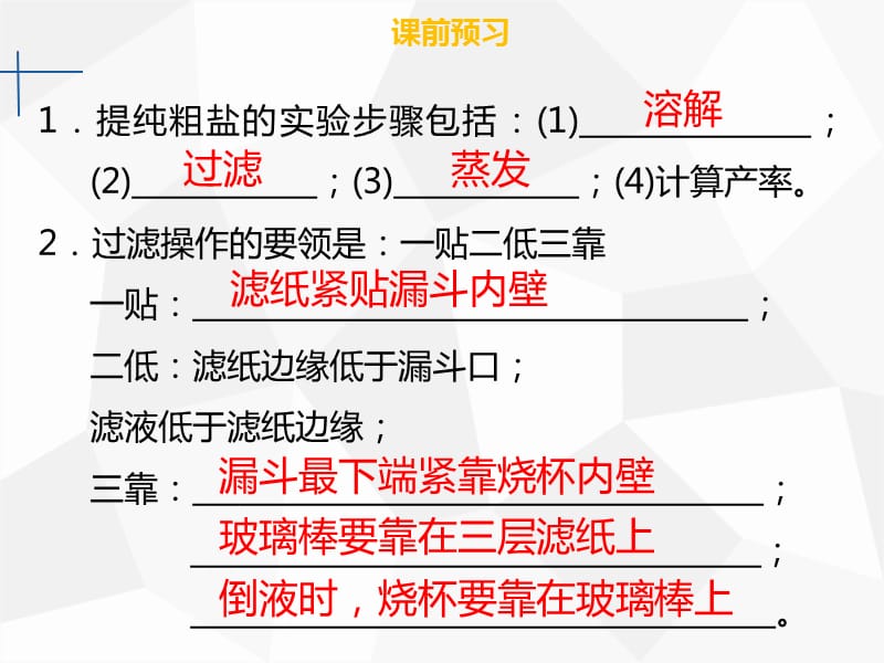 九年级化学下册 第十一单元 盐、化肥 实验活动8 粗盐中难溶性杂质的去除课件 新人教版.ppt_第3页