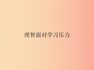 九年级政治全册 第四单元 满怀希望 迎接明天 第十课 选择希望人生 第2框 理智面对学习压力课件 新人教版.ppt