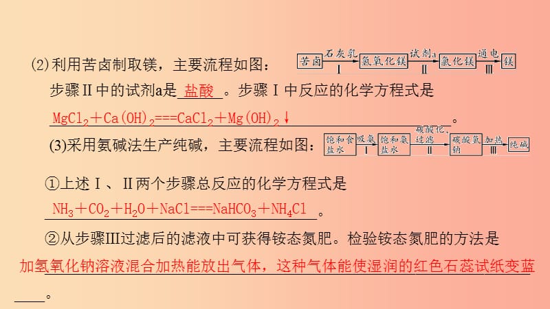 九年级化学下册 第八单元 海水中的化学单元复习课课件 （新版）鲁教版.ppt_第3页