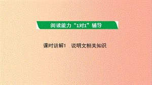 廣西2019年中考語文 第四部分 現(xiàn)代文閱讀 專題復(fù)習(xí)一 說明文閱讀課件.ppt