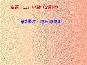 山東省中考物理 專題十二 電路 第2課時(shí) 電壓與電阻復(fù)習(xí)課件.ppt