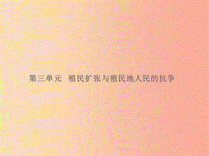 湖南省2019屆中考?xì)v史總復(fù)習(xí) 模塊五 世界近代史 第三單元 殖民擴(kuò)張與殖民地人民的抗?fàn)幷n件 新人教版.ppt