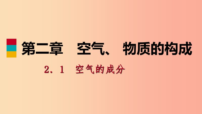 2019年秋九年级化学上册第二章空气物质的构成2.1空气的成分第3课时空气的污染和防治练习课件新版粤教版.ppt_第1页