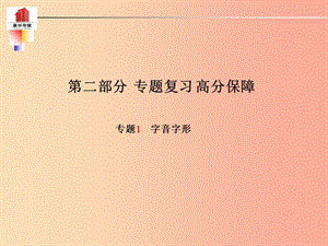 （泰安專版）2019年中考語文 第二部分 專題復習 高分保障 專題一 字音字形課件.ppt