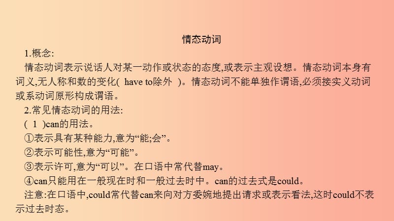 2019春九年级英语下册Module4Rulesandsuggestions模块语法专练课件新版外研版.ppt_第2页