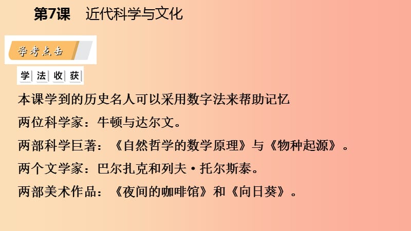 九年级历史下册 第二单元 第二次工业革命和近代科学文化 第7课 近代科学与文化课件 新人教版.ppt_第2页