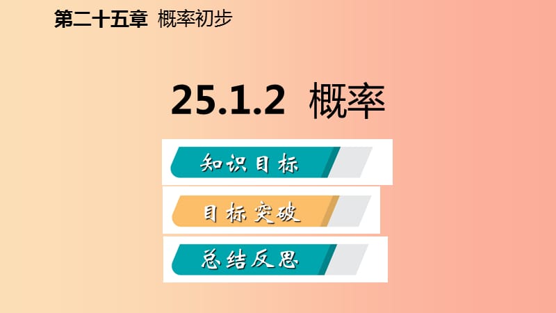 2019年秋九年级数学上册第25章概率初步25.1随机事件与概率25.1.2概率听课课件 新人教版.ppt_第2页