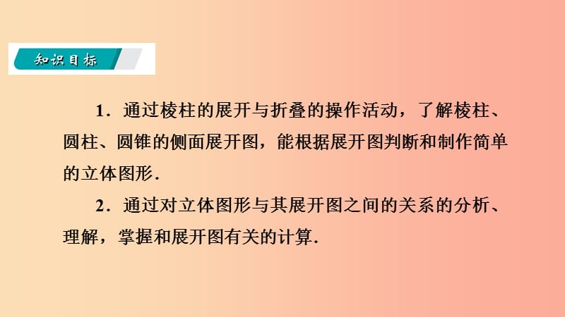 七年级数学上册 第一章 丰富的图形世界 1.2 展开与折叠 1.2.2 柱、锥体展开与折叠导学课件 北师大版.ppt_第3页