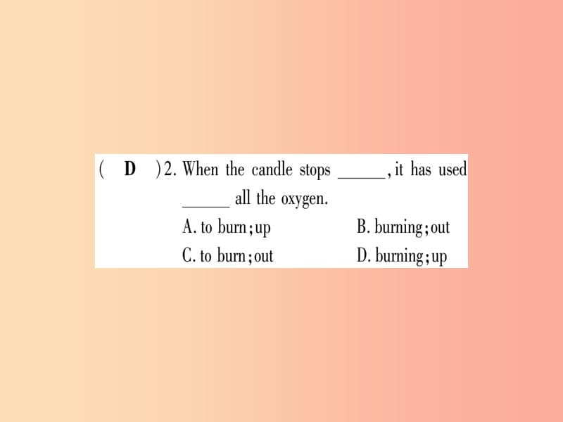 2019秋九年级英语上册 Unit 5 Look into Science Lesson 26 Keep the Candle Burning作业课件 冀教版.ppt_第3页