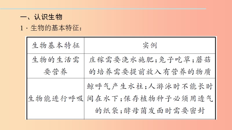 七年级生物上册 第一单元 生物和生物圈单元复习习题课件 新人教版.ppt_第3页