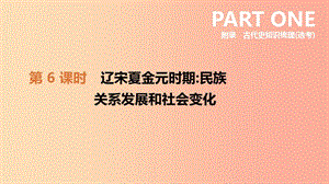 河北省2019年中考歷史復(fù)習(xí) 附錄 古代史知識梳理（選考）第06課時 遼宋夏金元時期民族關(guān)系發(fā)展和社會變化.ppt