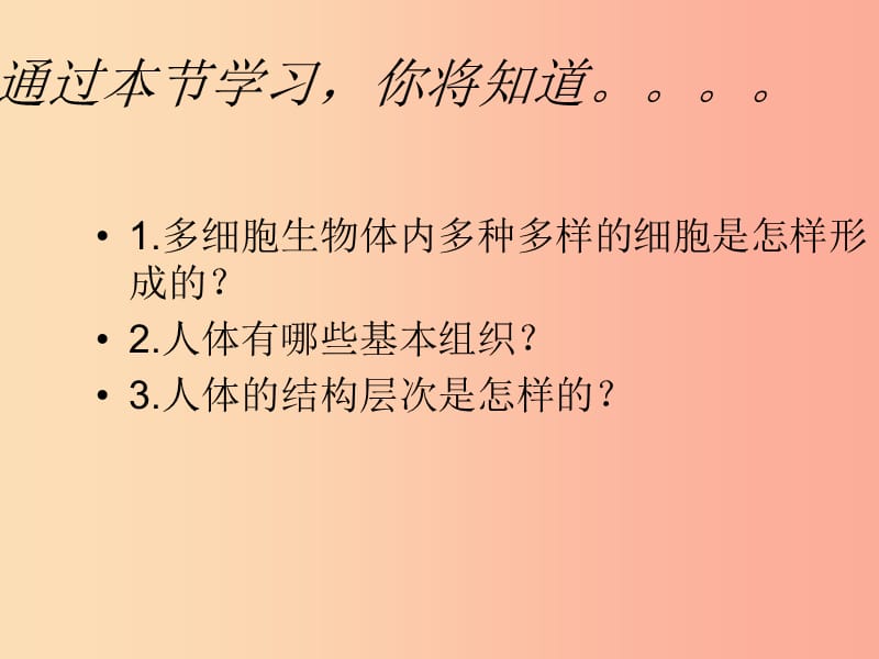 吉林省七年级生物上册 2.2.2 动物体的结构层次课件 新人教版.ppt_第2页