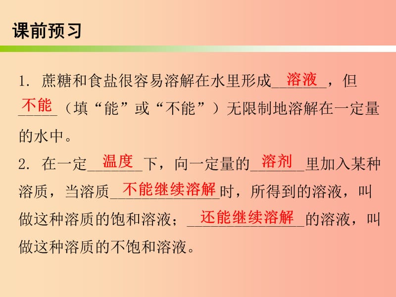 2019秋九年级化学下册 第九单元 溶液 课题2 溶解度 课时1 饱和溶液与不饱和溶液（内文）课件 新人教版.ppt_第2页