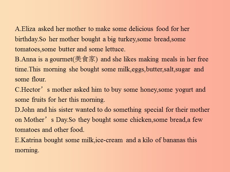 八年级英语上册 Unit 8 How do you make a banana milk shake Section B（1a-1d）课件 新人教版.ppt_第3页