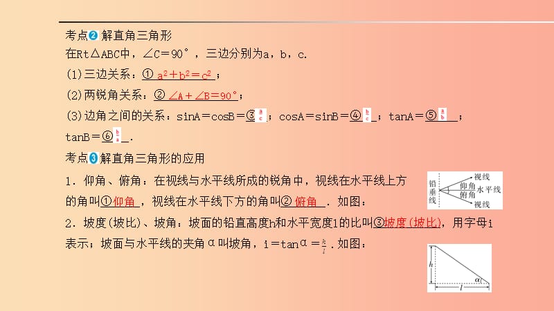 中考数学一轮复习 第一部分 系统复习 成绩基石 第四章 图形的认识与三角形 第17讲 解直角三角形.ppt_第2页