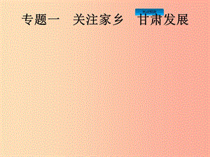 （課標通用）甘肅省2019年中考道德與法治總復習 專題1 關注家鄉(xiāng) 甘肅發(fā)展課件.ppt