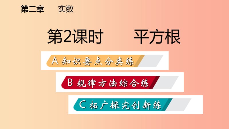 八年级数学上册第二章实数2.2平方根2平方根同步练习课件（新版）北师大版.ppt_第2页