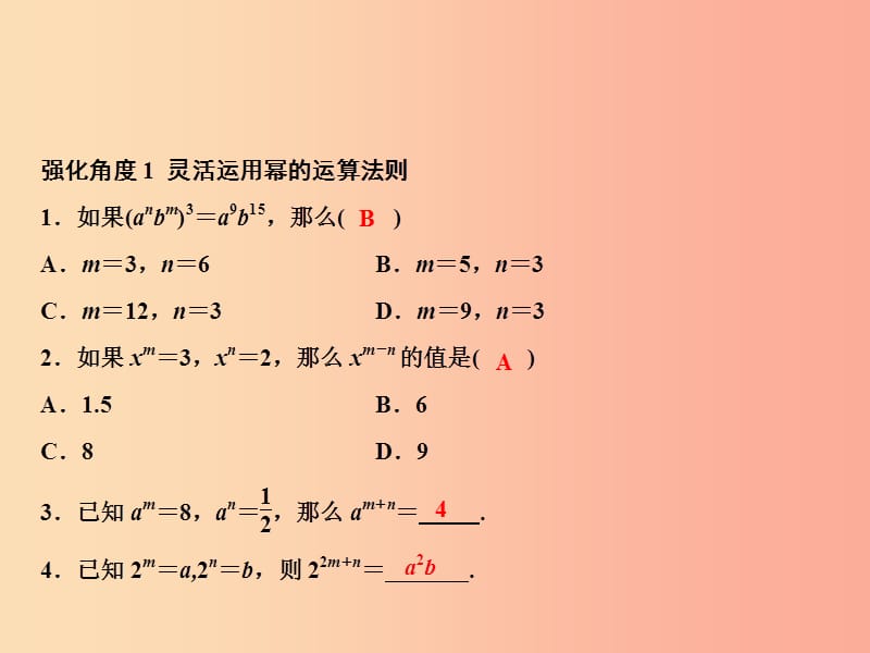 八年级数学上册 第14章 整式的乘法与因式分解 专题强化五 运算法则及乘法公式的灵活应用课件 新人教版.ppt_第2页