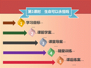 七年級道德與法治上冊 第四單元 生命的思考 第8課 探問生命 第1框 生命可以永恒嗎習(xí)題課件 新人教版.ppt