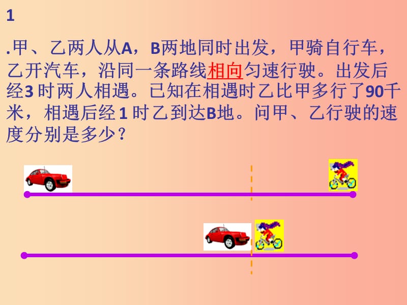 吉林省七年级数学下册 6.3 实践与探索 追击问题课件（新版）华东师大版.ppt_第2页