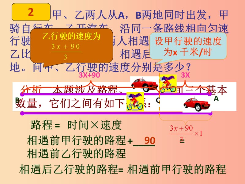 吉林省七年级数学下册 6.3 实践与探索 追击问题课件（新版）华东师大版.ppt_第3页