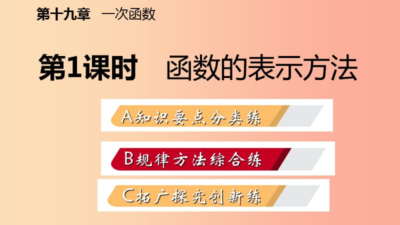 八年级数学下册第十九章一次函数19.1变量与函数19.1.2函数的图象第2课时函数的表示法课件 新人教版.ppt_第2页