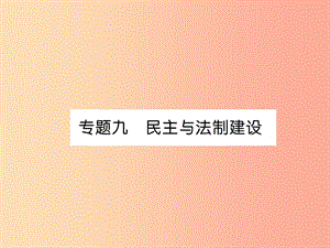 （貴陽(yáng)專版）2019屆中考?xì)v史總復(fù)習(xí) 第二編 熱點(diǎn)專題速查篇 專題9 民主與法治建設(shè)（精講）課件.ppt