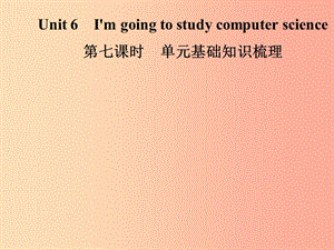 八年級英語上冊 Unit 6 I’m going to study computer science（第7課時）基礎知識梳理導學課件 新人教版.ppt