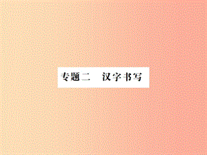 （河南專用）2019年八年級語文上冊 專題復習二 漢字書寫習題課件 新人教版.ppt