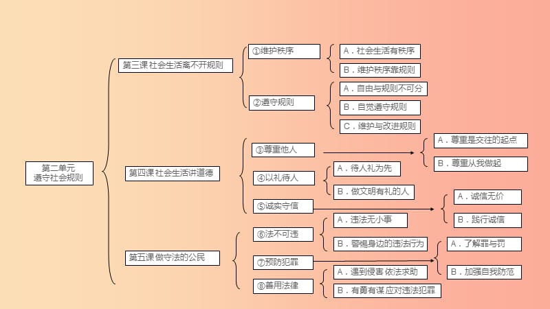 山西省2019届中考道德与法治 八上 第二单元 遵守社会规则复习课件.ppt_第2页