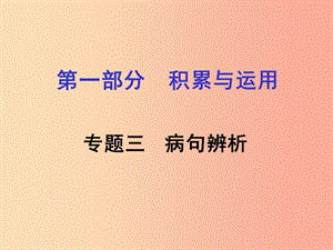 湖南省2019中考語文面對(duì)面 專題三 病句辨析復(fù)習(xí)課件.ppt