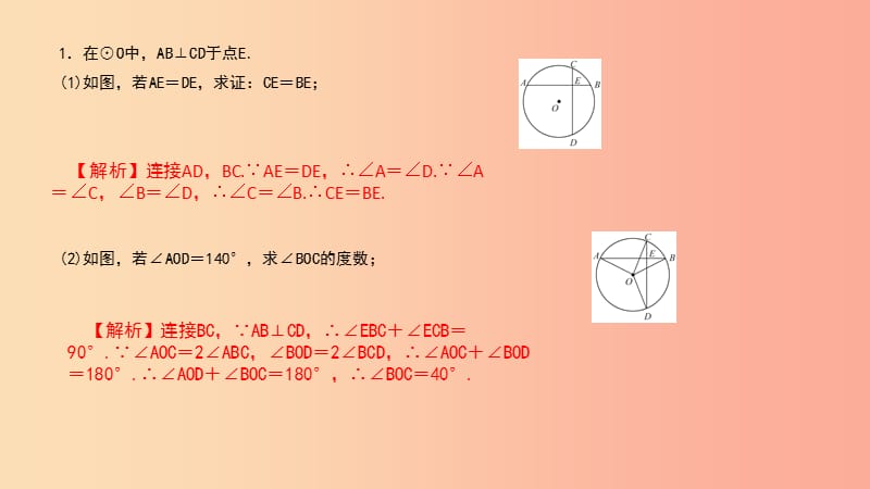 （武汉专版）2019年秋九年级数学上册 第二十四章 圆 专题28 圆中两垂直弦的问题课件 新人教版.ppt_第2页