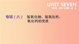 江蘇省徐州市2019年中考化學(xué)專項(xiàng)復(fù)習(xí) 專項(xiàng)（八）氫氧化鈉、氫氧化鈣、氧化鈣的變質(zhì)課件.ppt