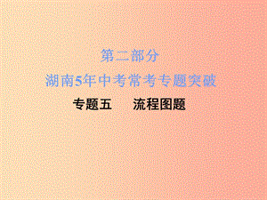 湖南省2019年中考化學復習 第二部分 重點專題突破 專題五 流程圖題課件.ppt