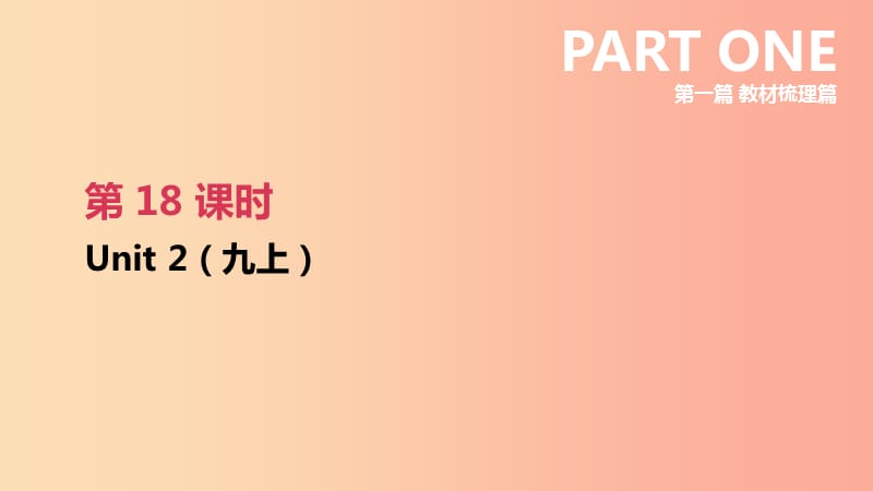 江苏省2019年中考英语一轮复习第一篇教材梳理篇第18课时Unit2九上课件牛津版.ppt_第1页