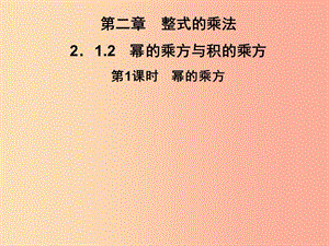 七年級數(shù)學下冊 第2章《整式的乘法》2.1 整式的乘法 2.1.2 冪的乘方與積的乘方 第1課時 冪的乘方習題.ppt