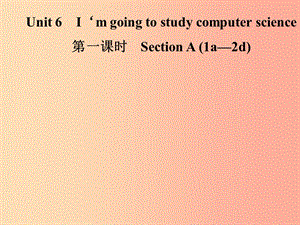 八年級英語上冊 Unit 6 I’m going to study computer science（第1課時）Section A（1a-2d）導(dǎo)學 新人教版.ppt